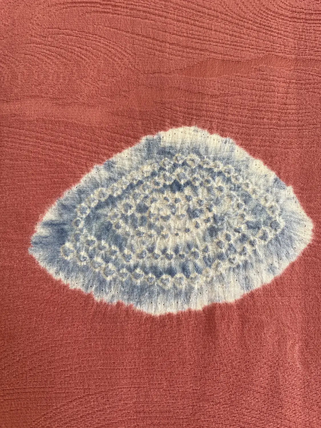 Vintage Color Haori - Calm pink Scattered Shibori Motif -