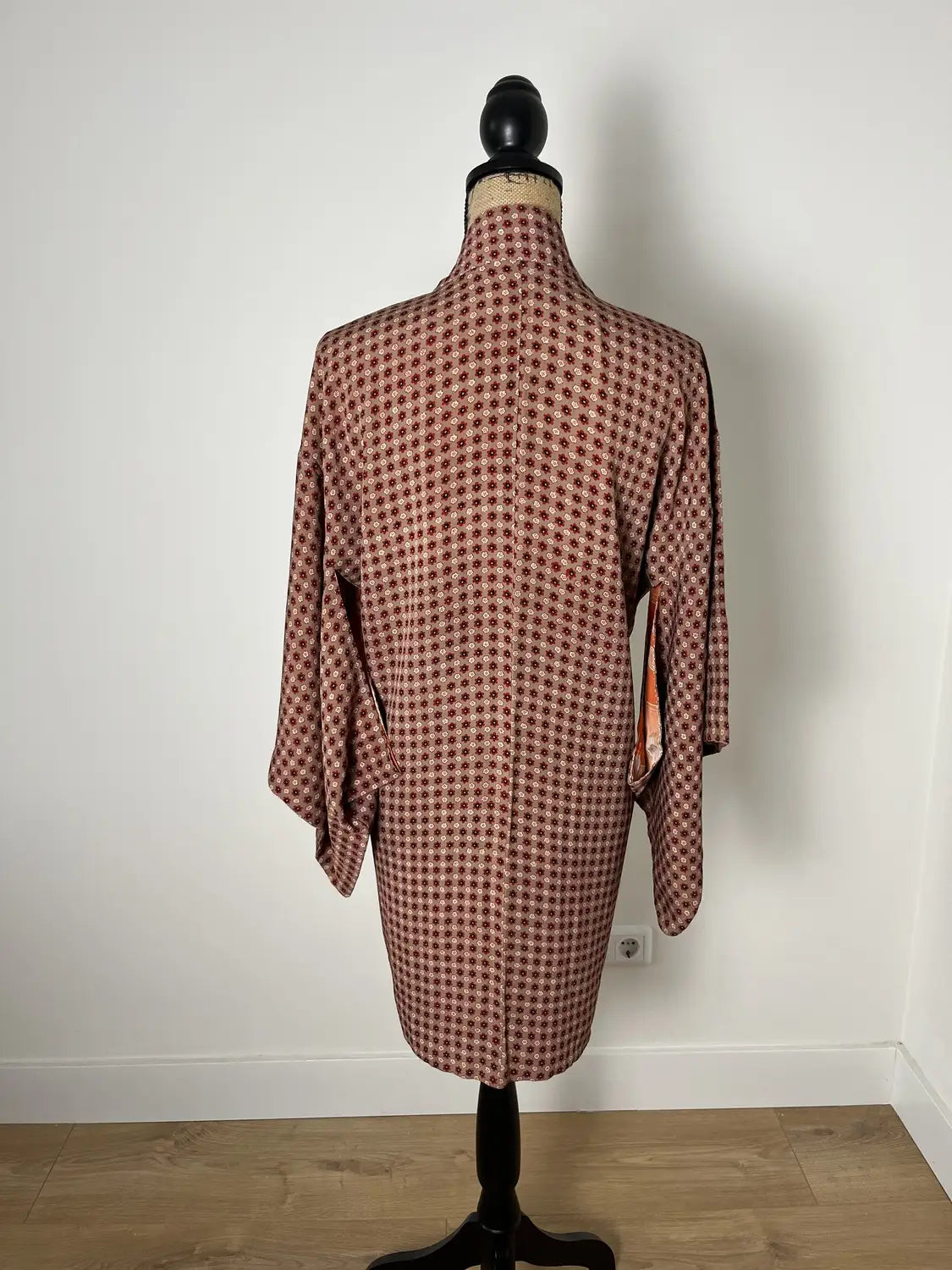 Vintage Color Haori - Ume & Momo Check Design -