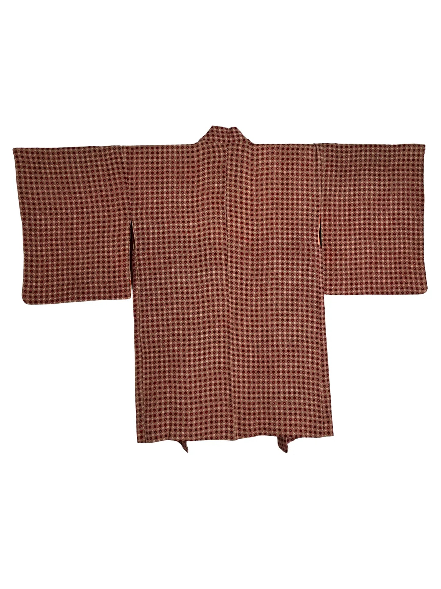 Vintage Color Haori - Ume & Momo Check Design -