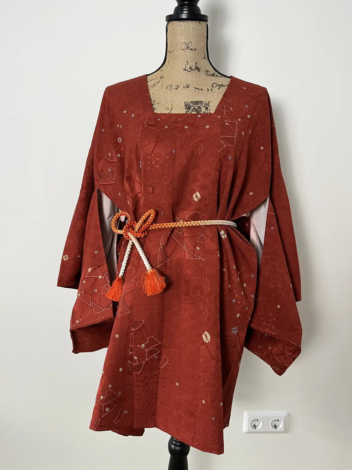 Manteau Michiyuki -Petite Étoile Rouge-Marron -