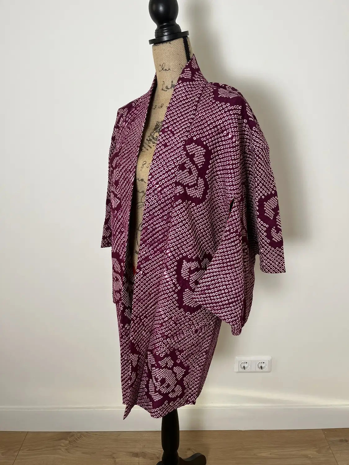 Vintage Color Haori - Shibori Purple Tachibana -