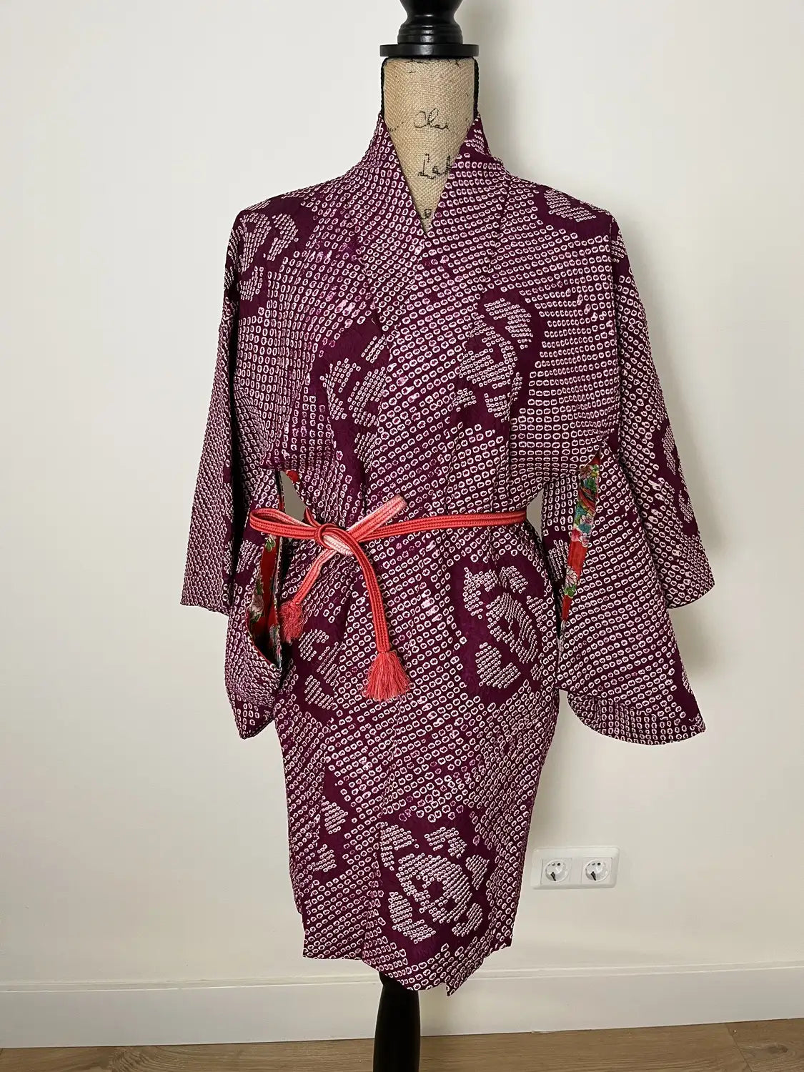 Vintage Color Haori - Shibori Purple Tachibana -