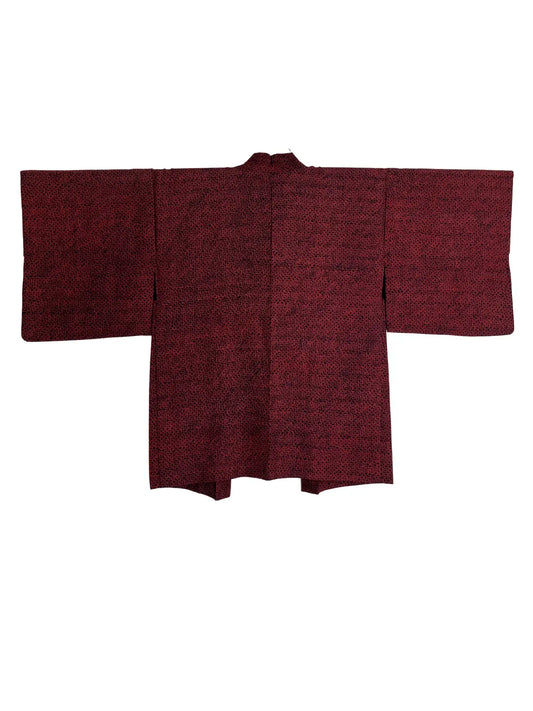 Vintage Color Haori - Shibori Red and Black -