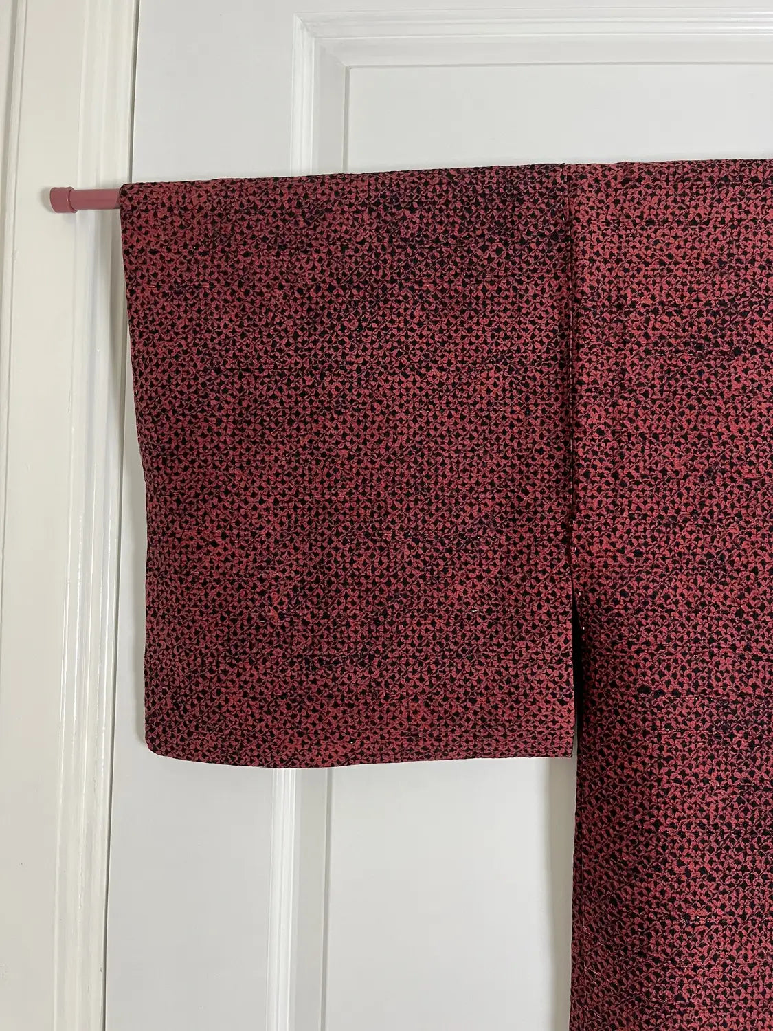 Vintage Farbe Haori - Shibori Rot und Schwarz -