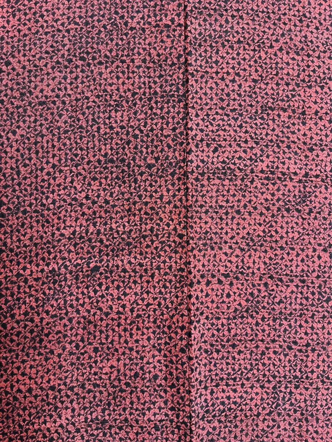 Vintage Farbe Haori - Shibori Rot und Schwarz -