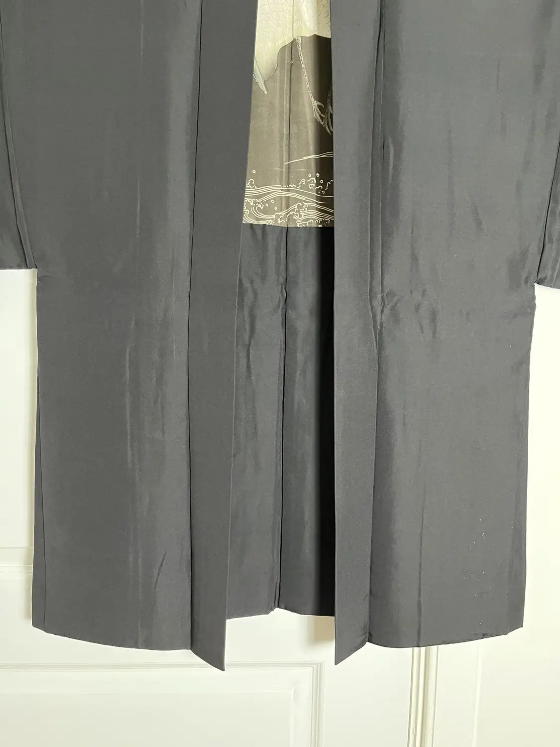 Vintage Black Haori - The Visionary Crane -