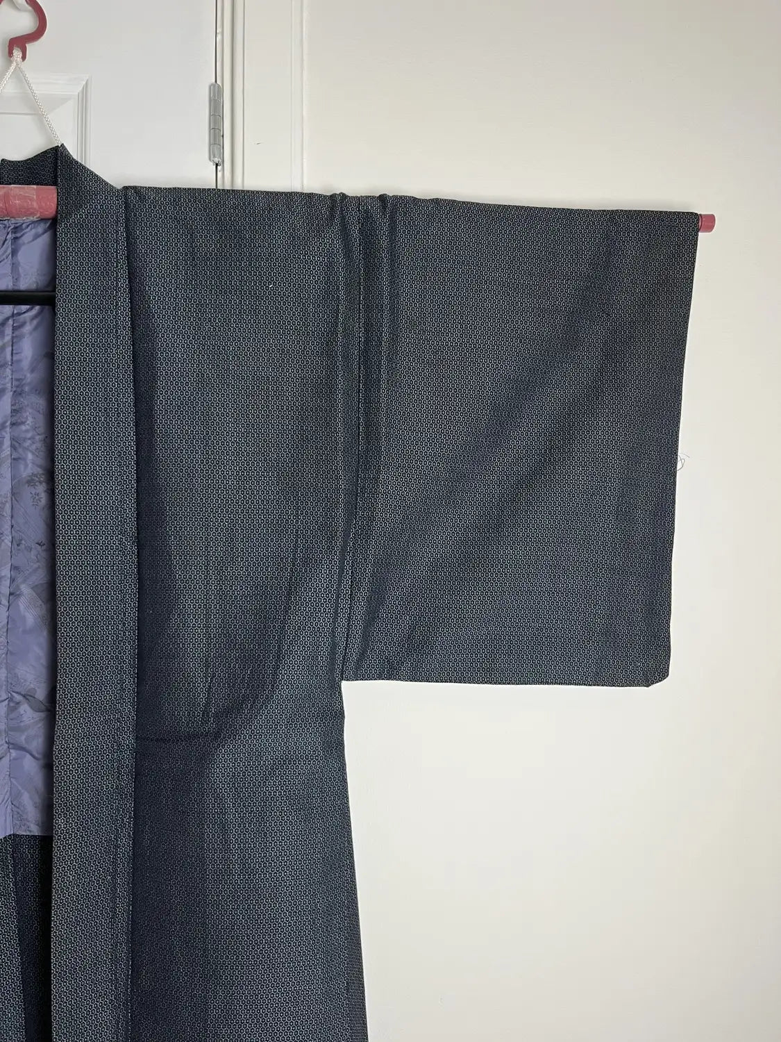 Men’s Vintage Haori - Oshima tsumugi　Heian Court Scene Design -