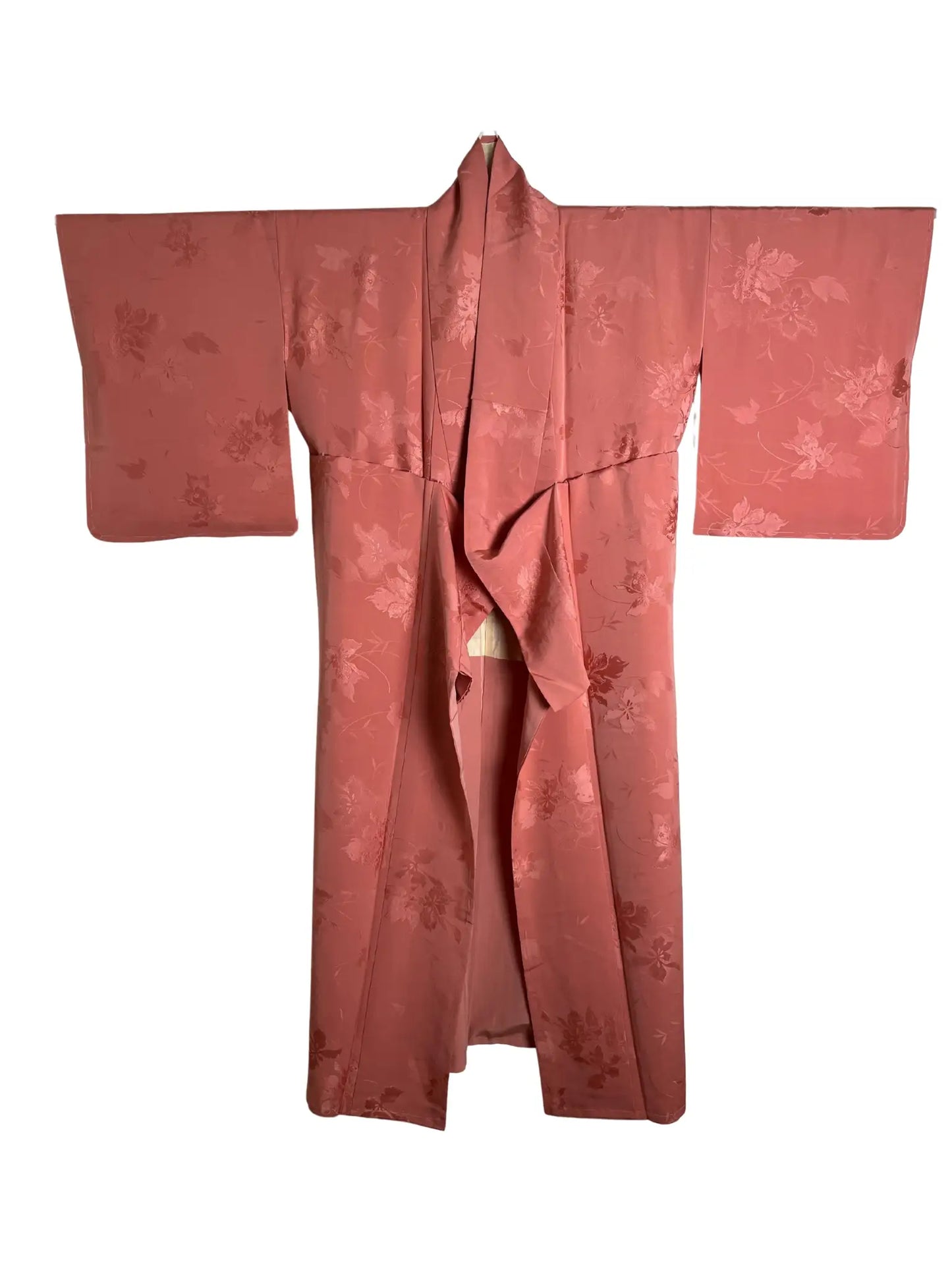 kimono iromuji vintage - Rose élégant - Arrangement original Hallelujah