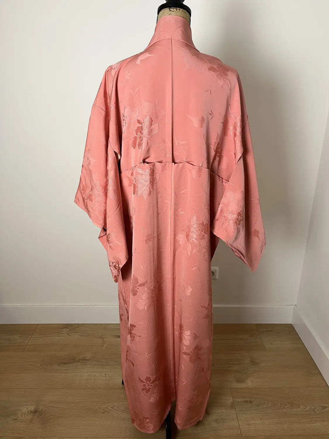 kimono iromuji vintage - Rose élégant - Arrangement original Hallelujah