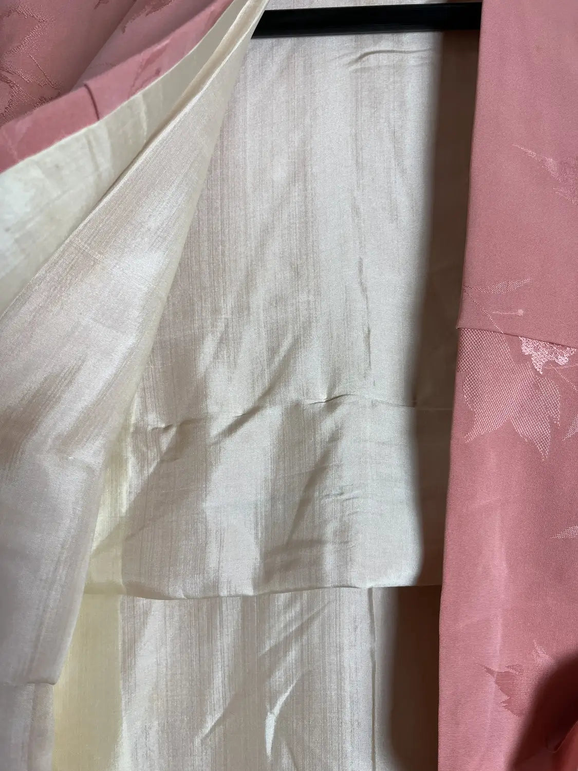 kimono iromuji vintage - Rose élégant - Arrangement original Hallelujah