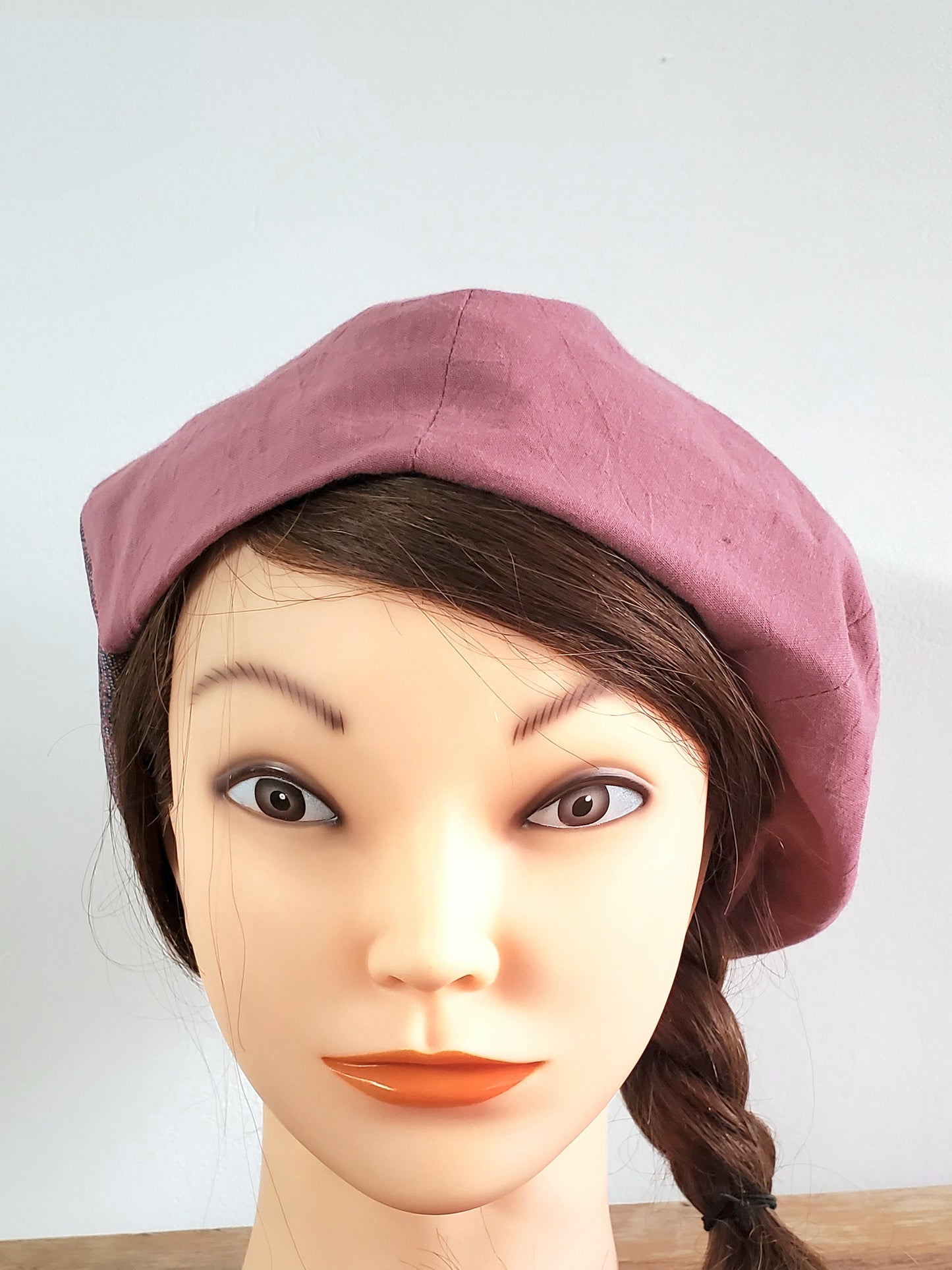 【Gamaguchi-en】Beret - Pink Oriental sarasa -