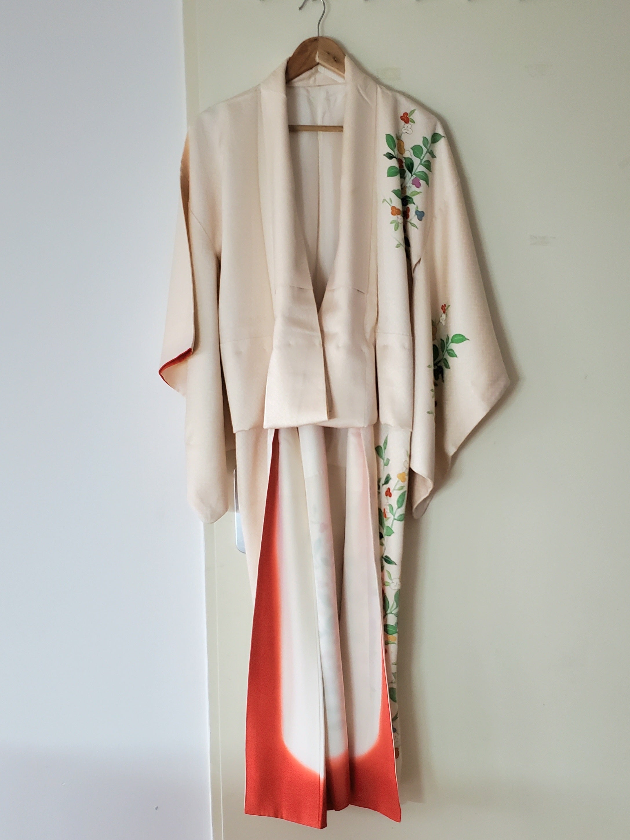 Vtg Japanese Silk Haori 2024 Kimono Robe