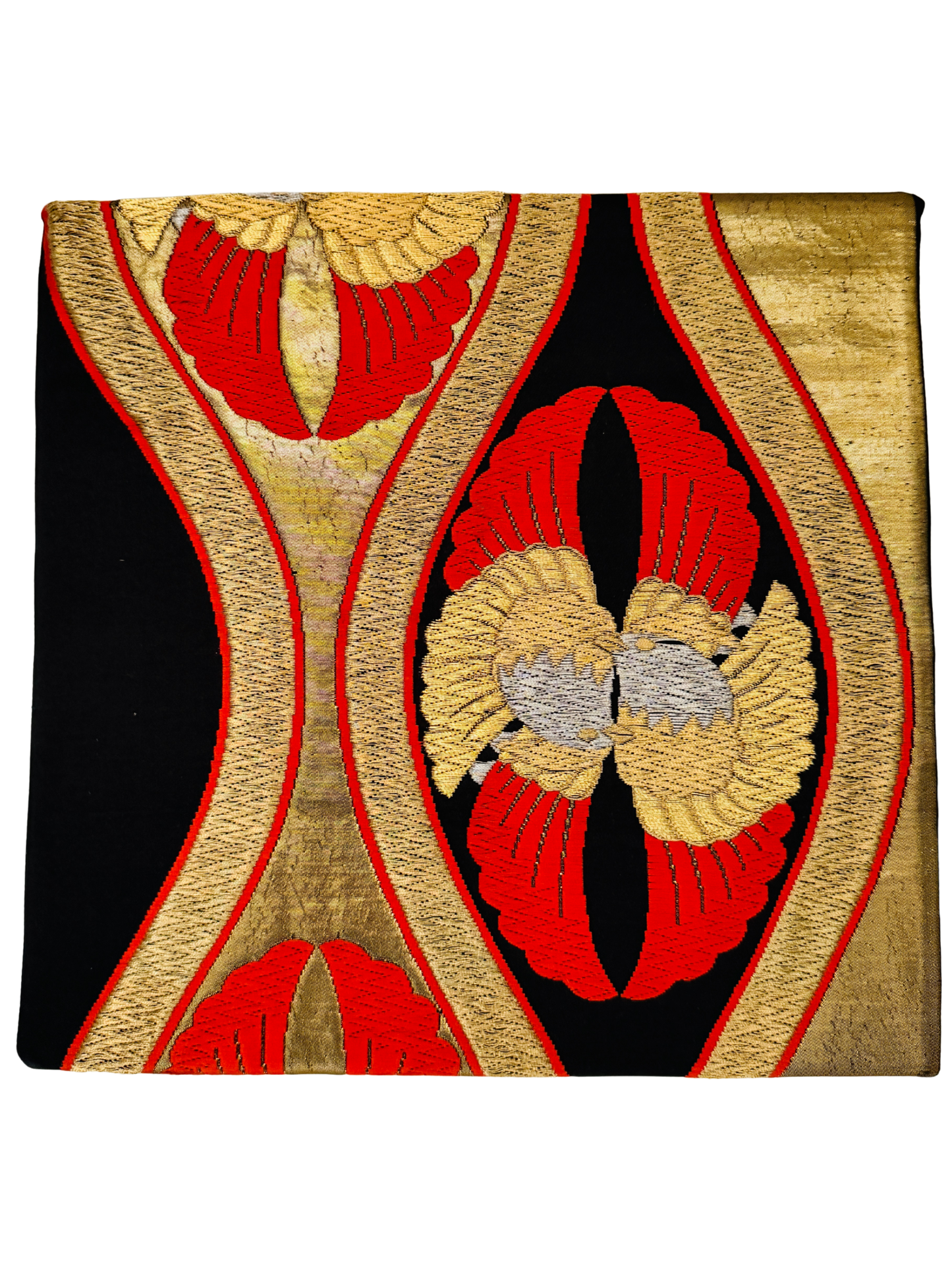 Wall art 【Obi remake art】– Mukai-Oshidori & Tatewaku – Harmony and Rising Fortune -