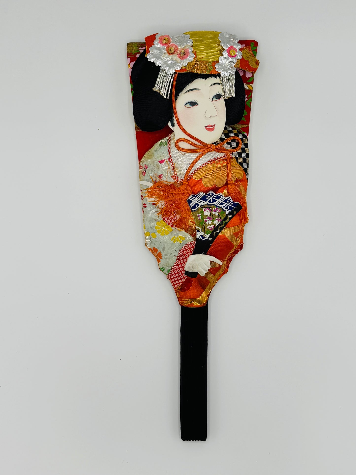 【Auspicious Items】Japanese Decorative Hagoita with Traditional Lady