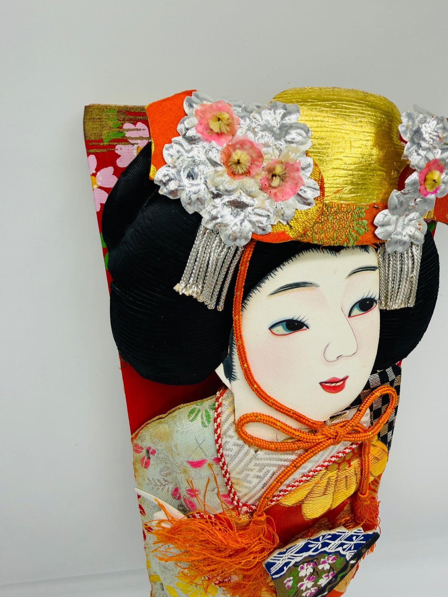 【Auspicious Items】Japanese Decorative Hagoita with Traditional Lady