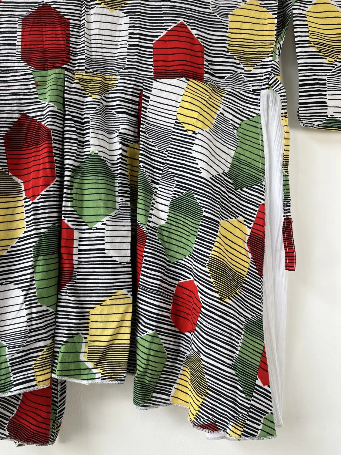 Original Yukata remake dress - Pop color Kikko Pattern-