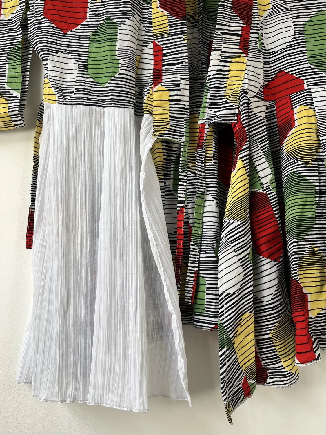 Original Yukata remake dress - Pop color Kikko Pattern-