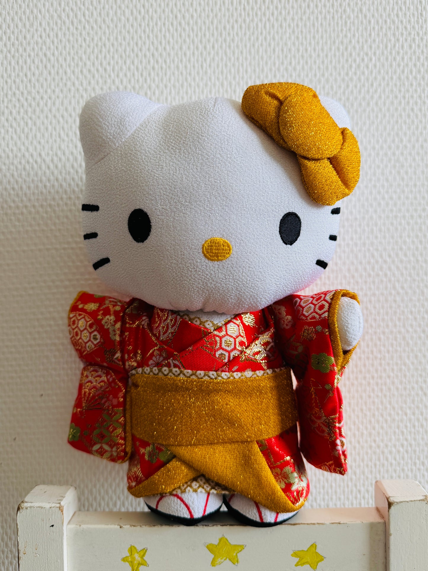 Japanse doll-Kimono kitty-　Gold