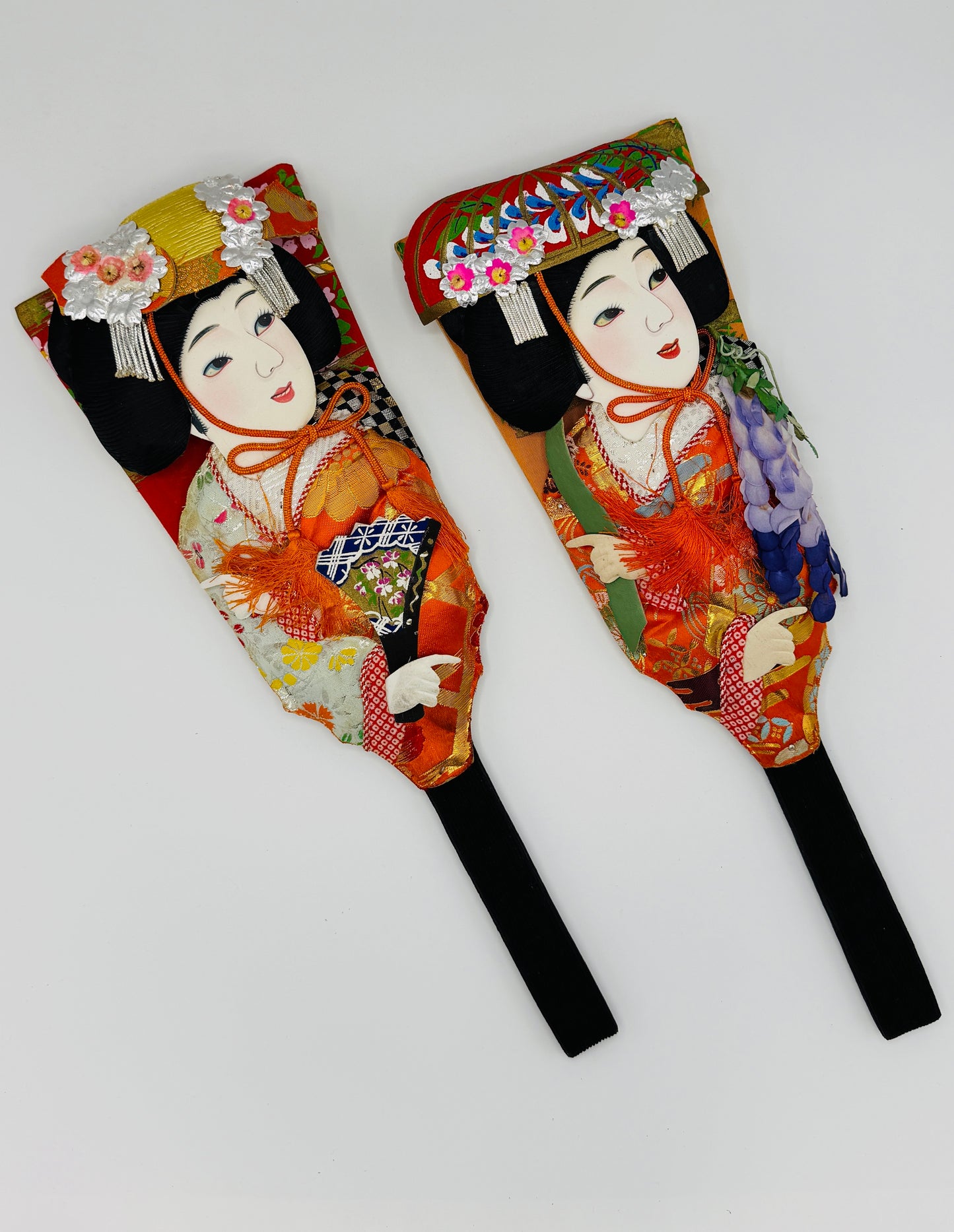 【Auspicious Items】Japanese Decorative Hagoita with Traditional Lady