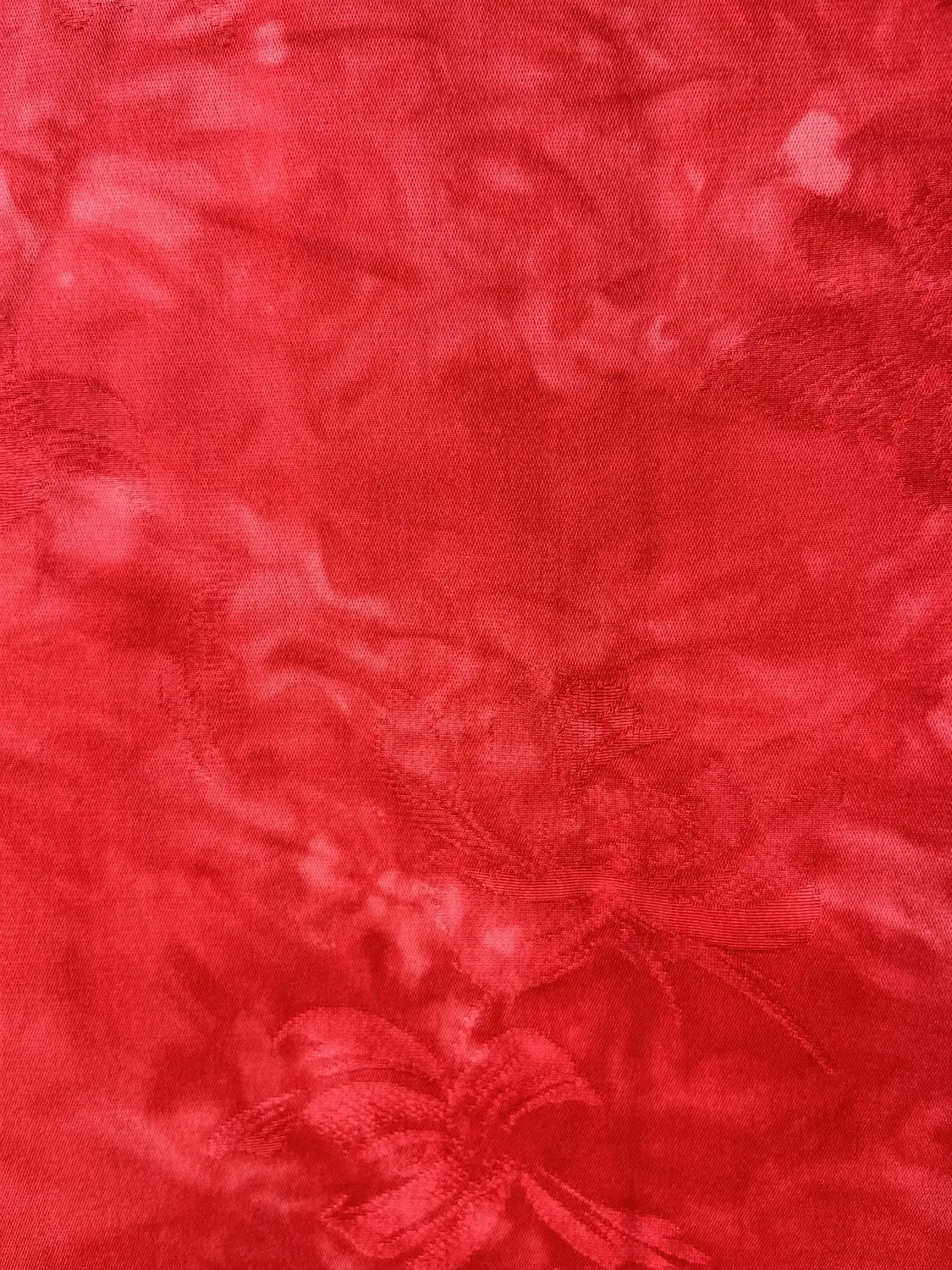 Vintage Color Haori -  Red Shibori Butterfly -