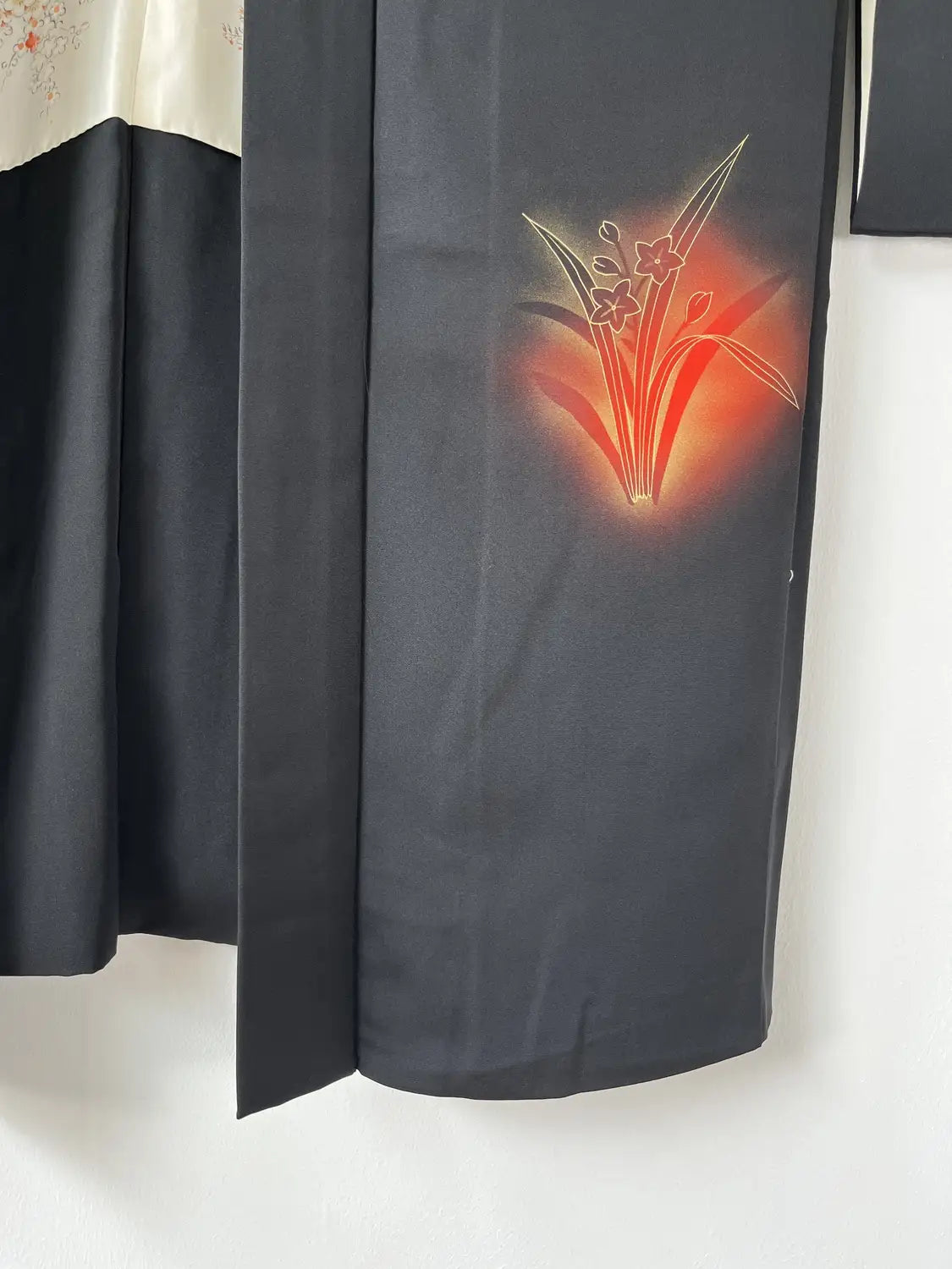 Vintage Zwarte Haori - Grace van Bamboe en Camellia -