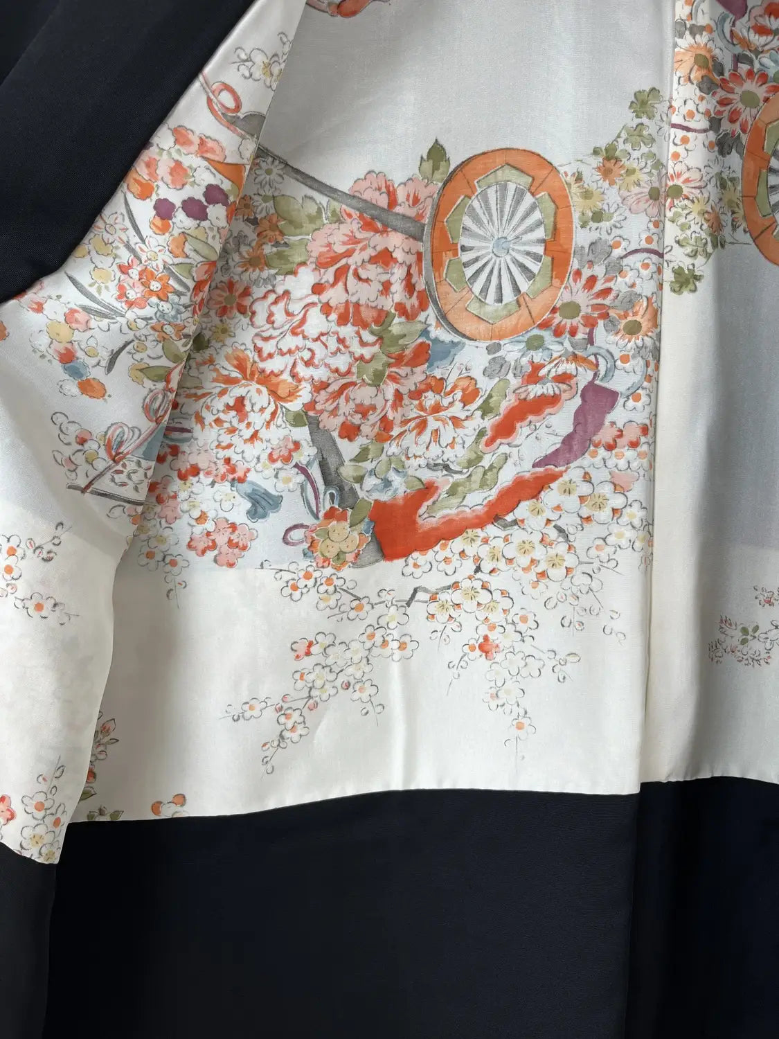 Vintage Zwarte Haori - Grace van Bamboe en Camellia -