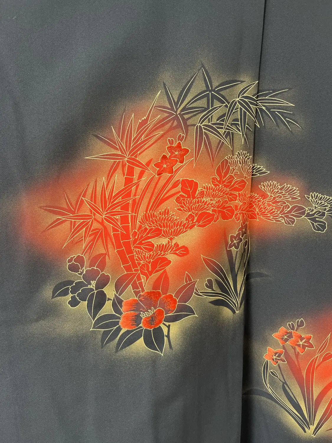 Vintage Zwarte Haori - Grace van Bamboe en Camellia -