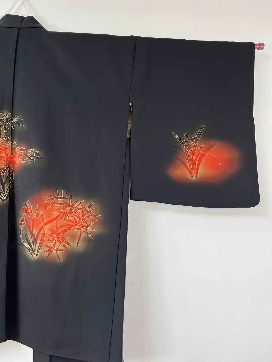 Vintage Zwarte Haori - Grace van Bamboe en Camellia -