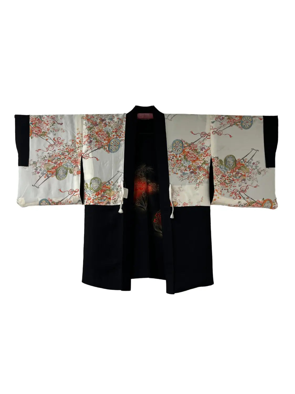 Vintage Zwarte Haori - Grace van Bamboe en Camellia -