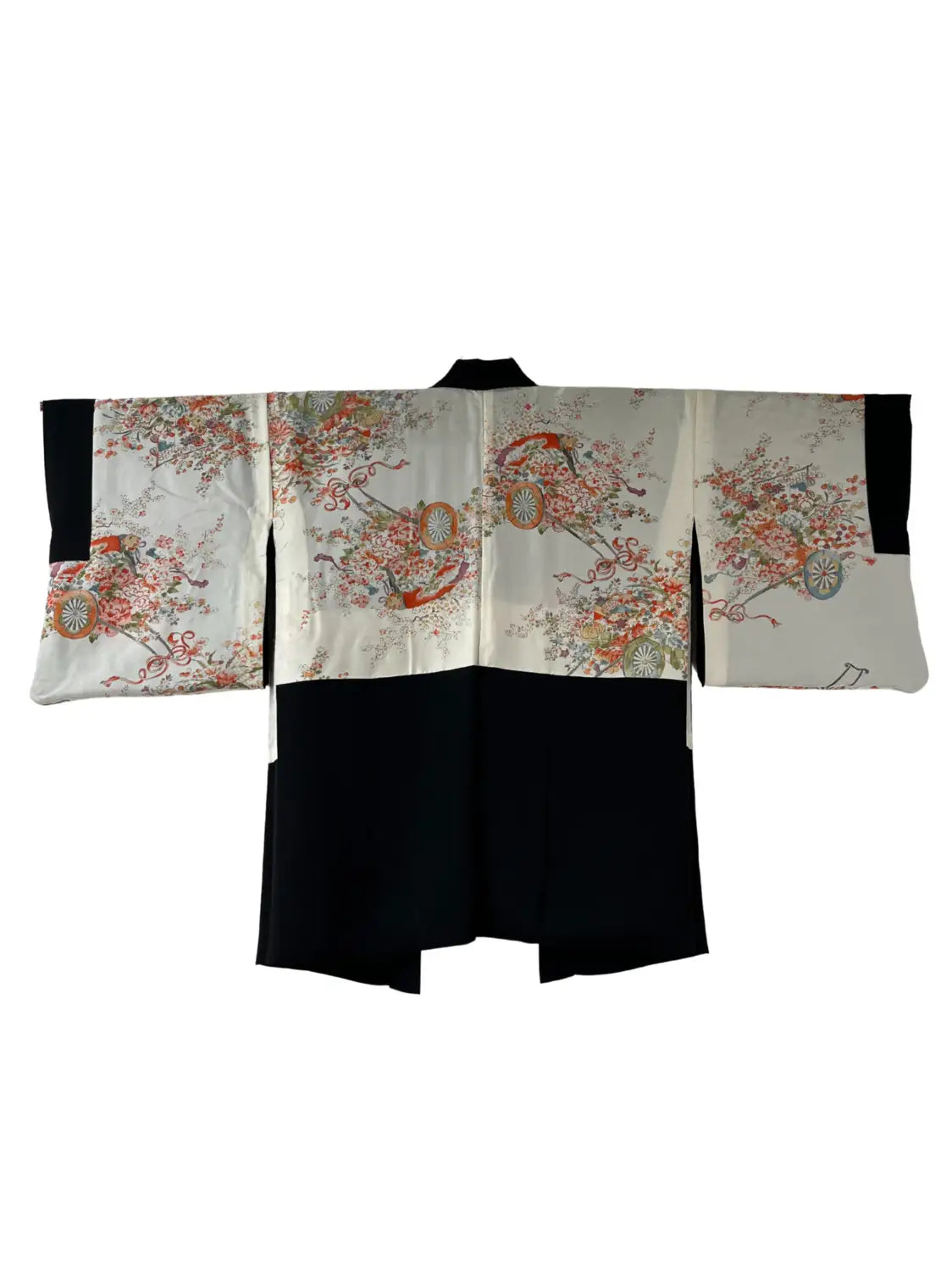 Vintage Zwarte Haori - Grace van Bamboe en Camellia -