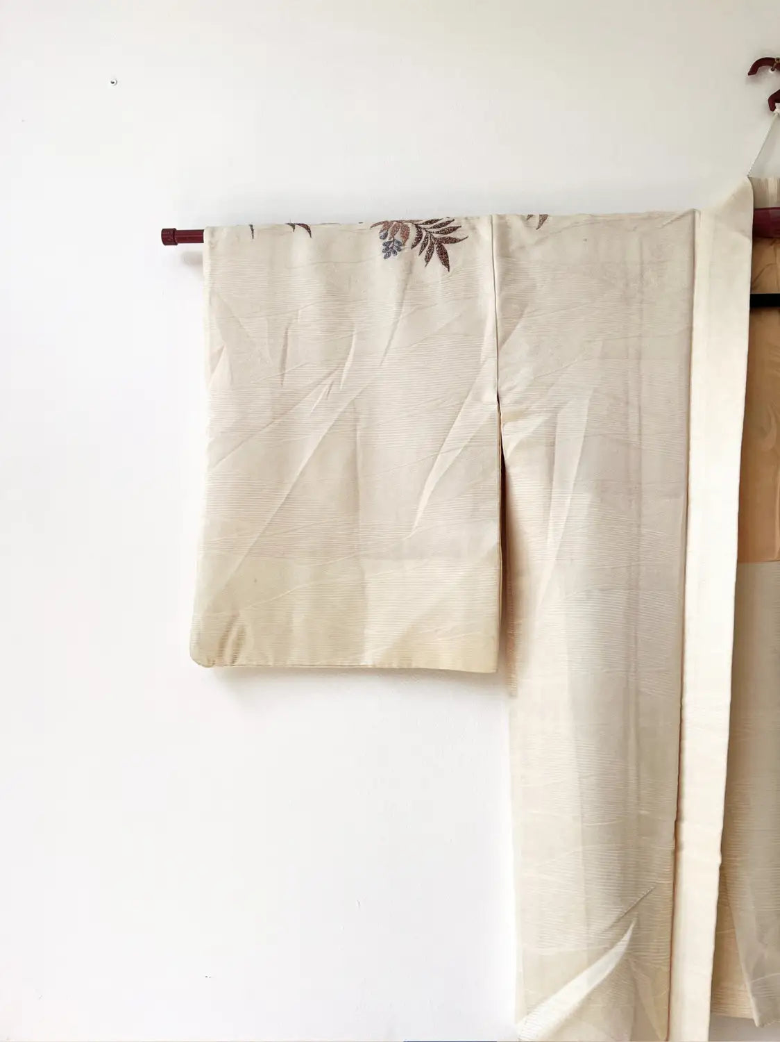 Vintage kleur Haori - Witte tak in bloei-