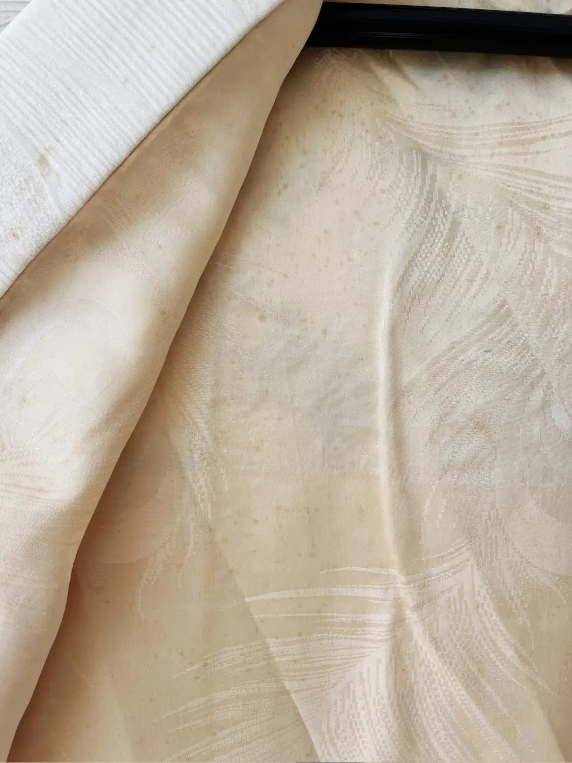 Vintage kleur Haori - Witte tak in bloei-