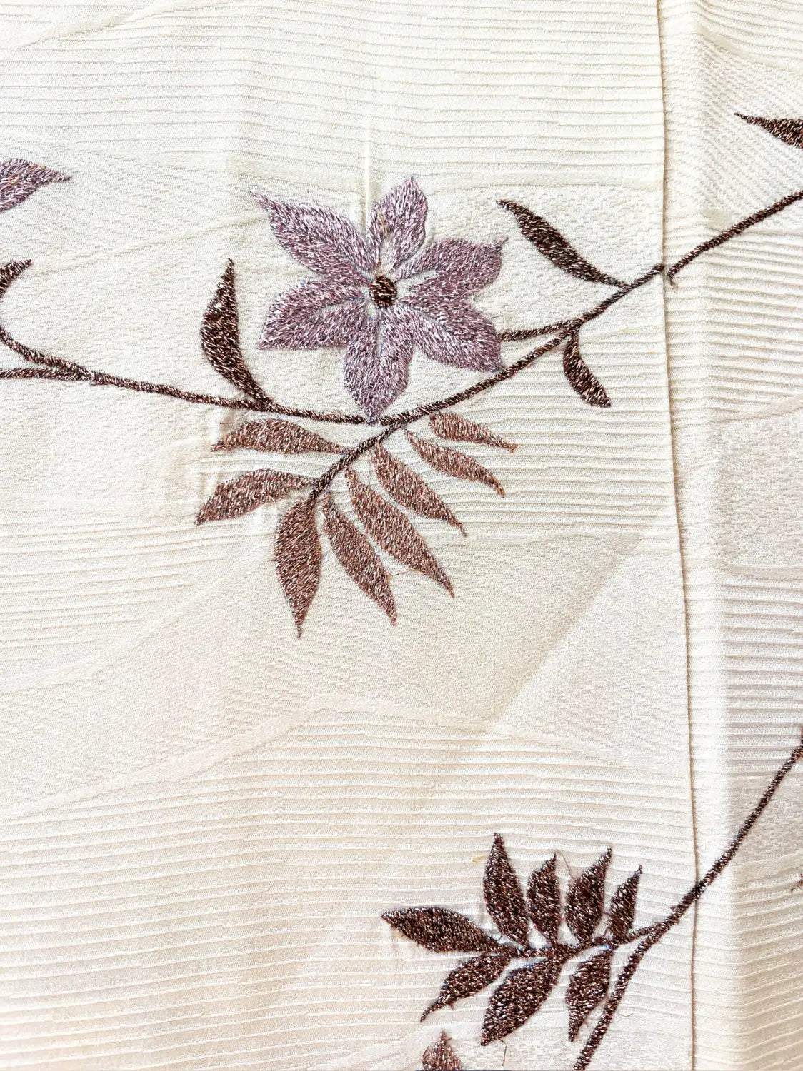 Vintage kleur Haori - Witte tak in bloei-