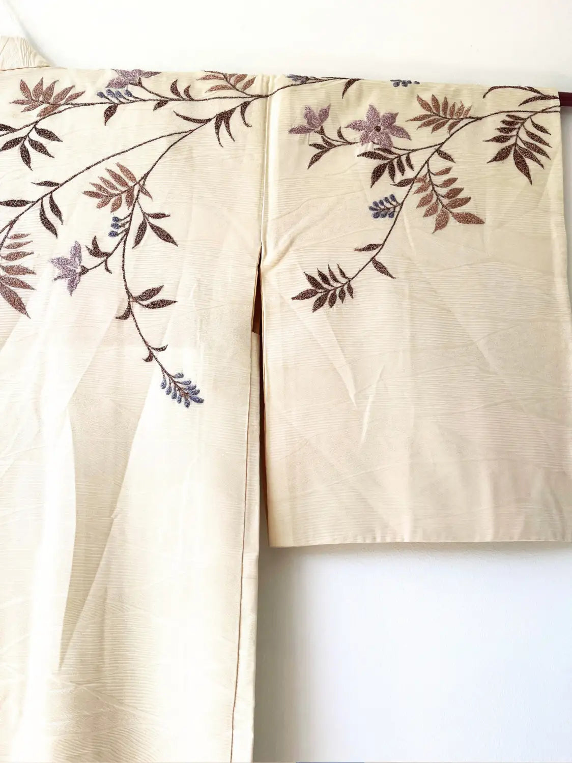 Vintage kleur Haori - Witte tak in bloei-