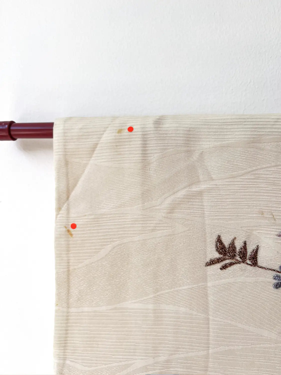 Vintage kleur Haori - Witte tak in bloei-