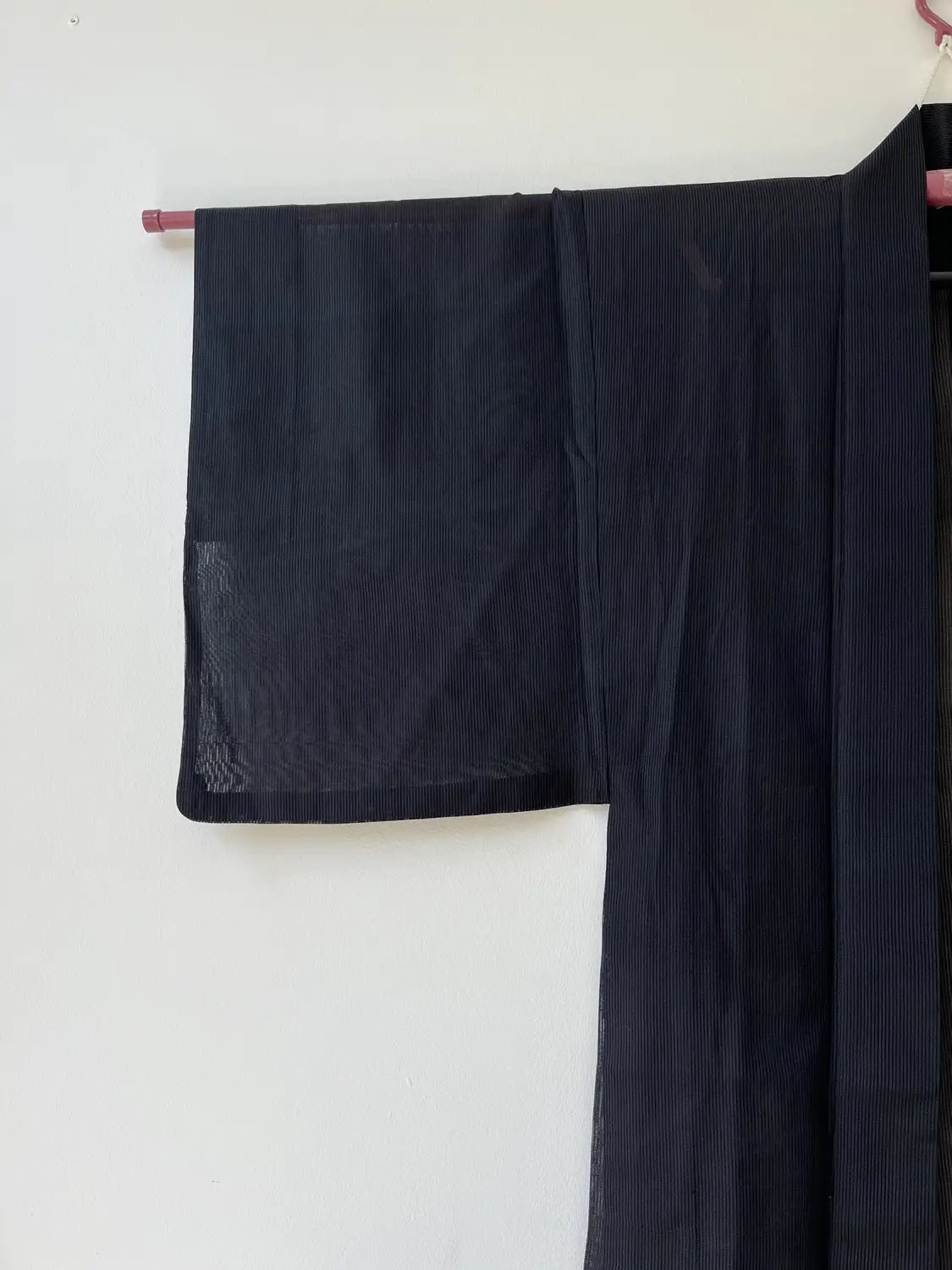 Vintage sheer haori - Black Mens simple -