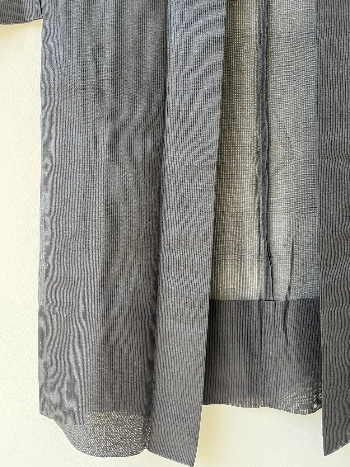 Vintage sheer haori - Black Mens simple -