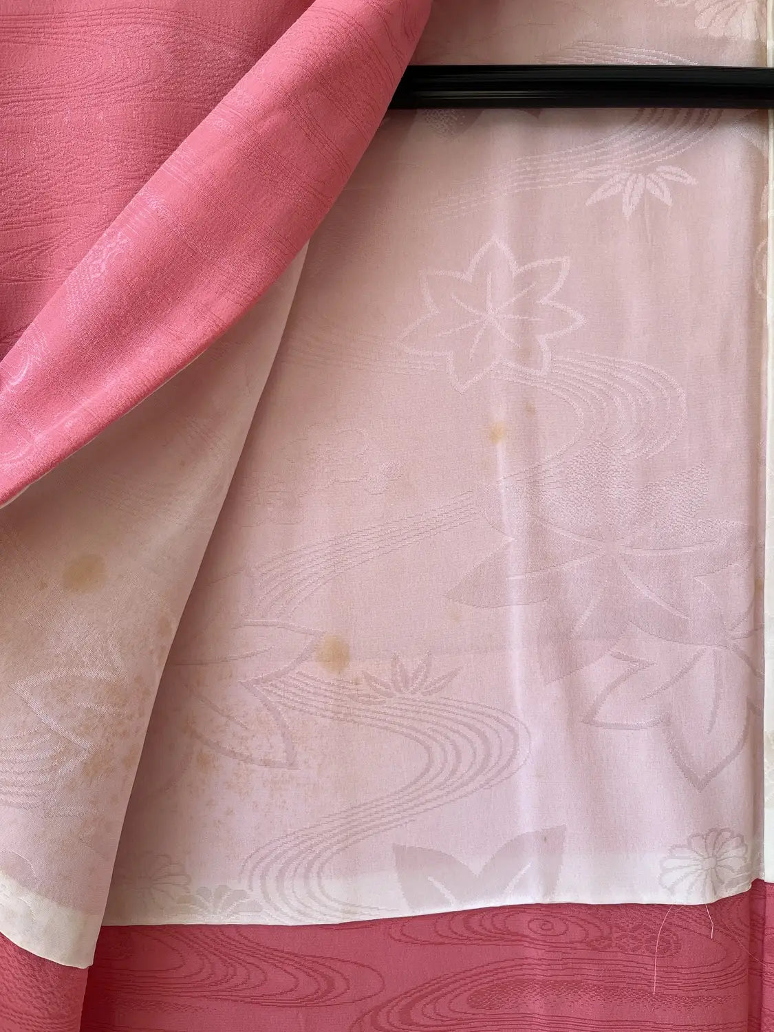 Vintage kleur Haori - Roze waterstroom -