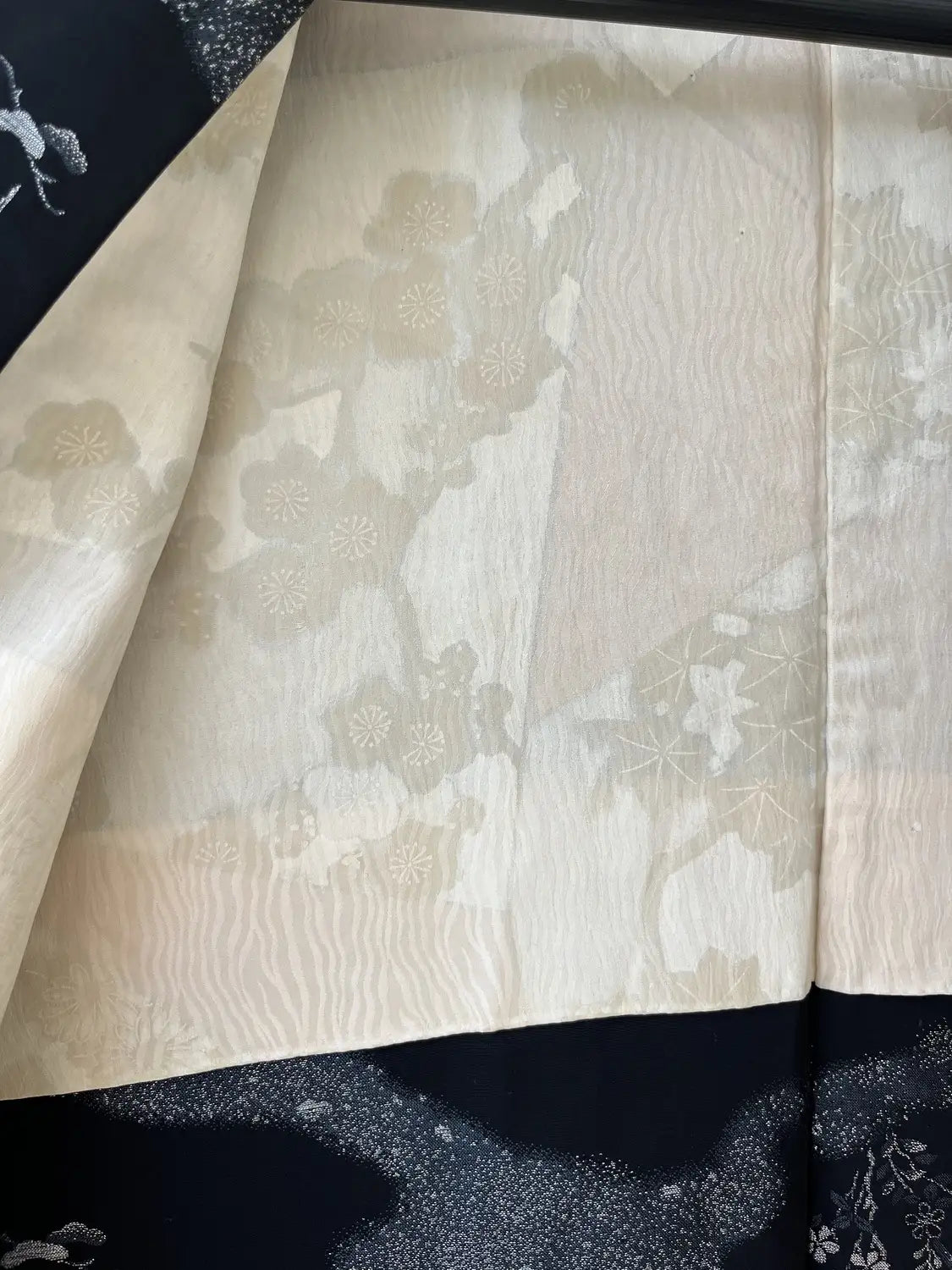 Vintage Schwarzer Haori - Rosho -