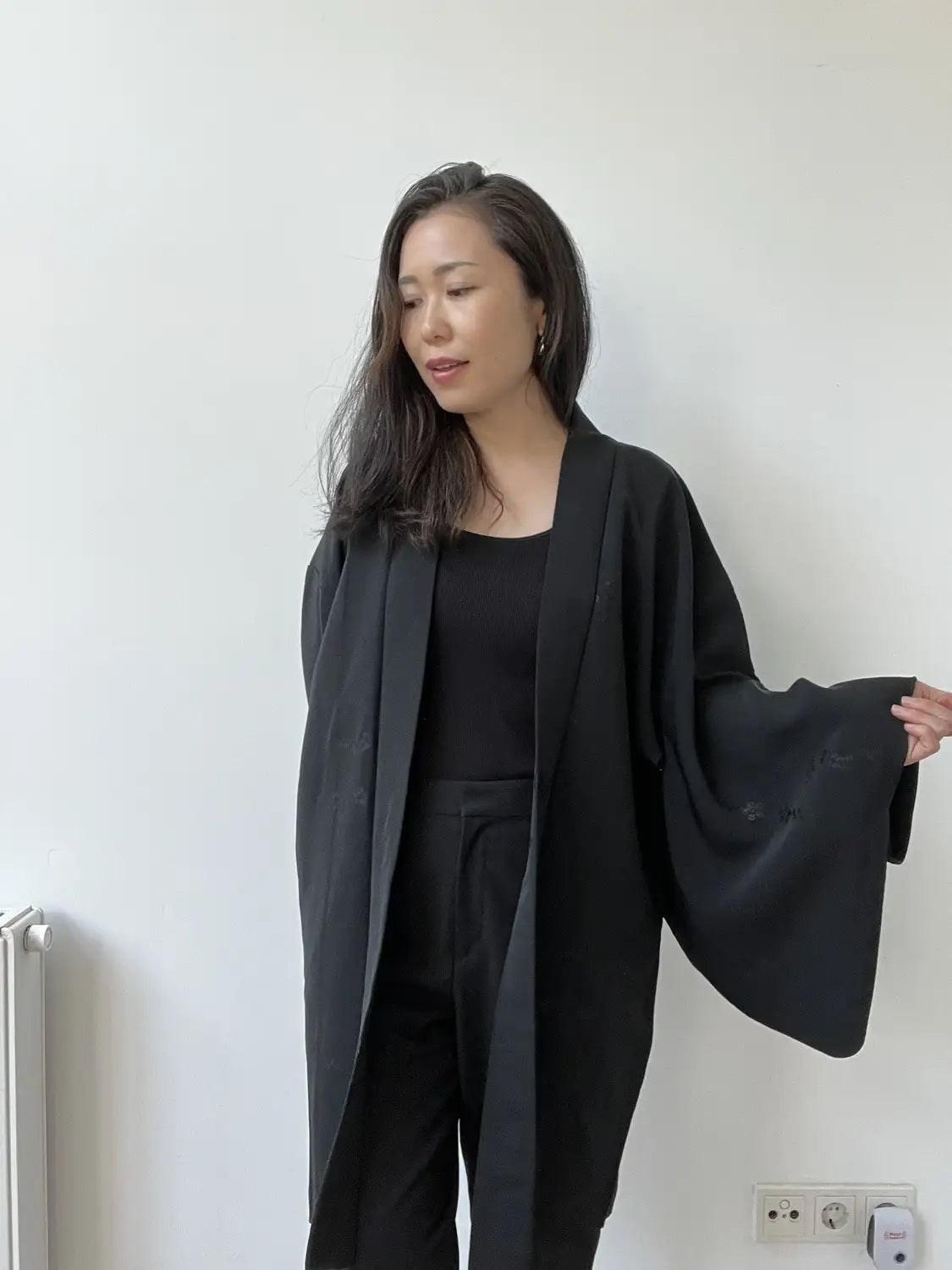 Vintage Black Haori - Serenity -