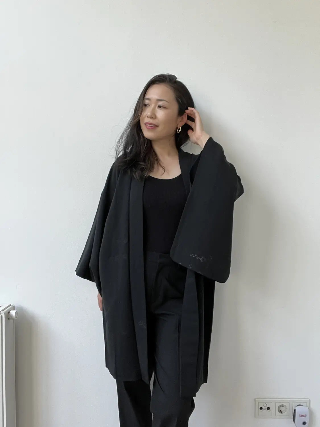 Vintage Black Haori - Serenity -