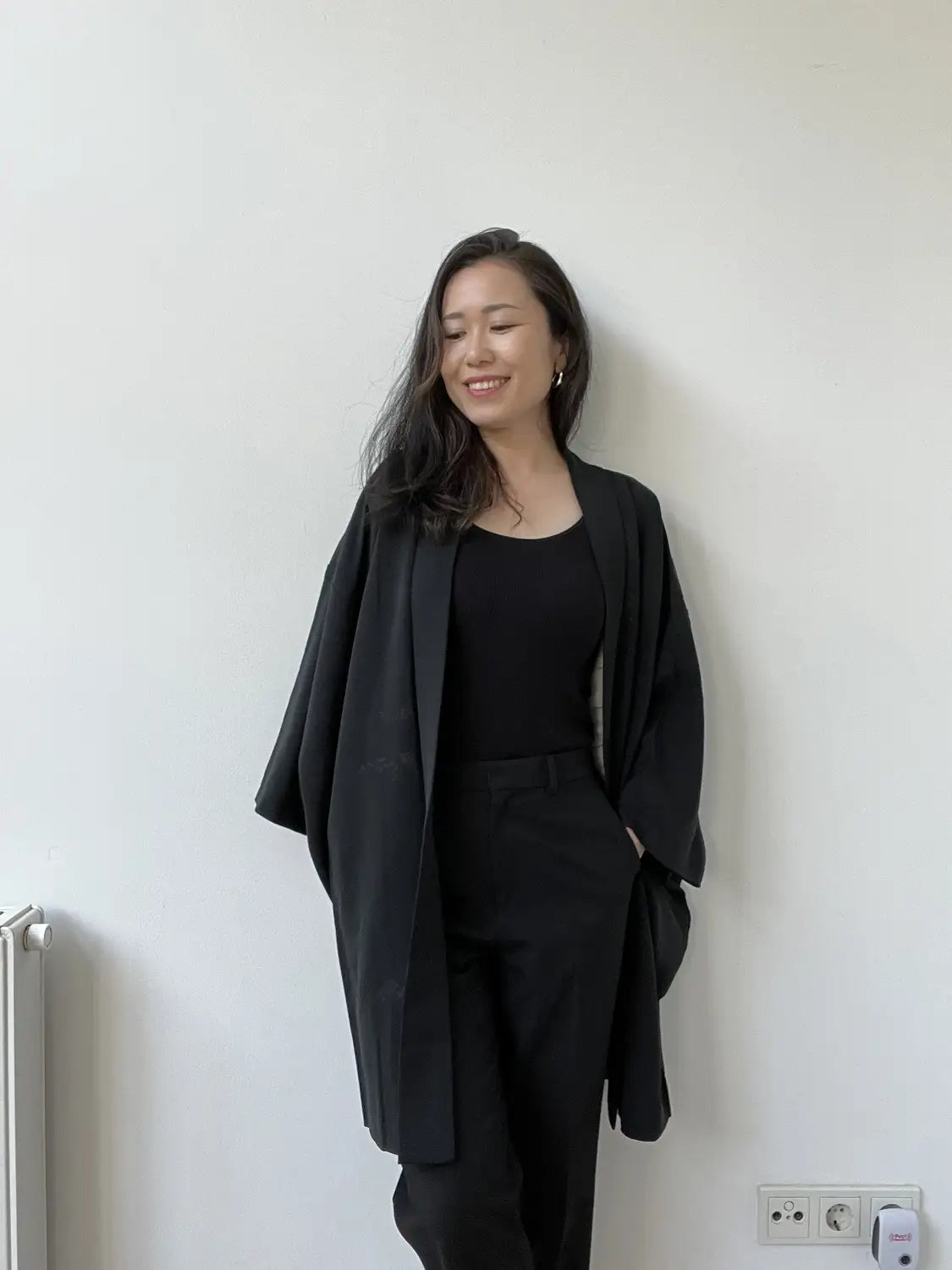 Vintage Black Haori - Serenity -