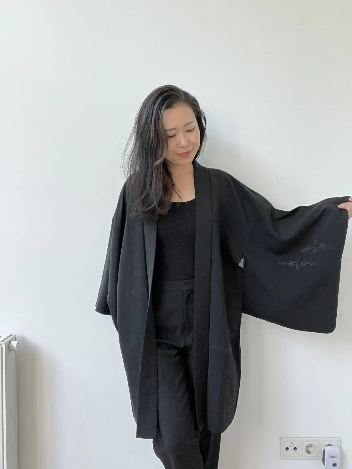 Vintage Black Haori - Serenity -