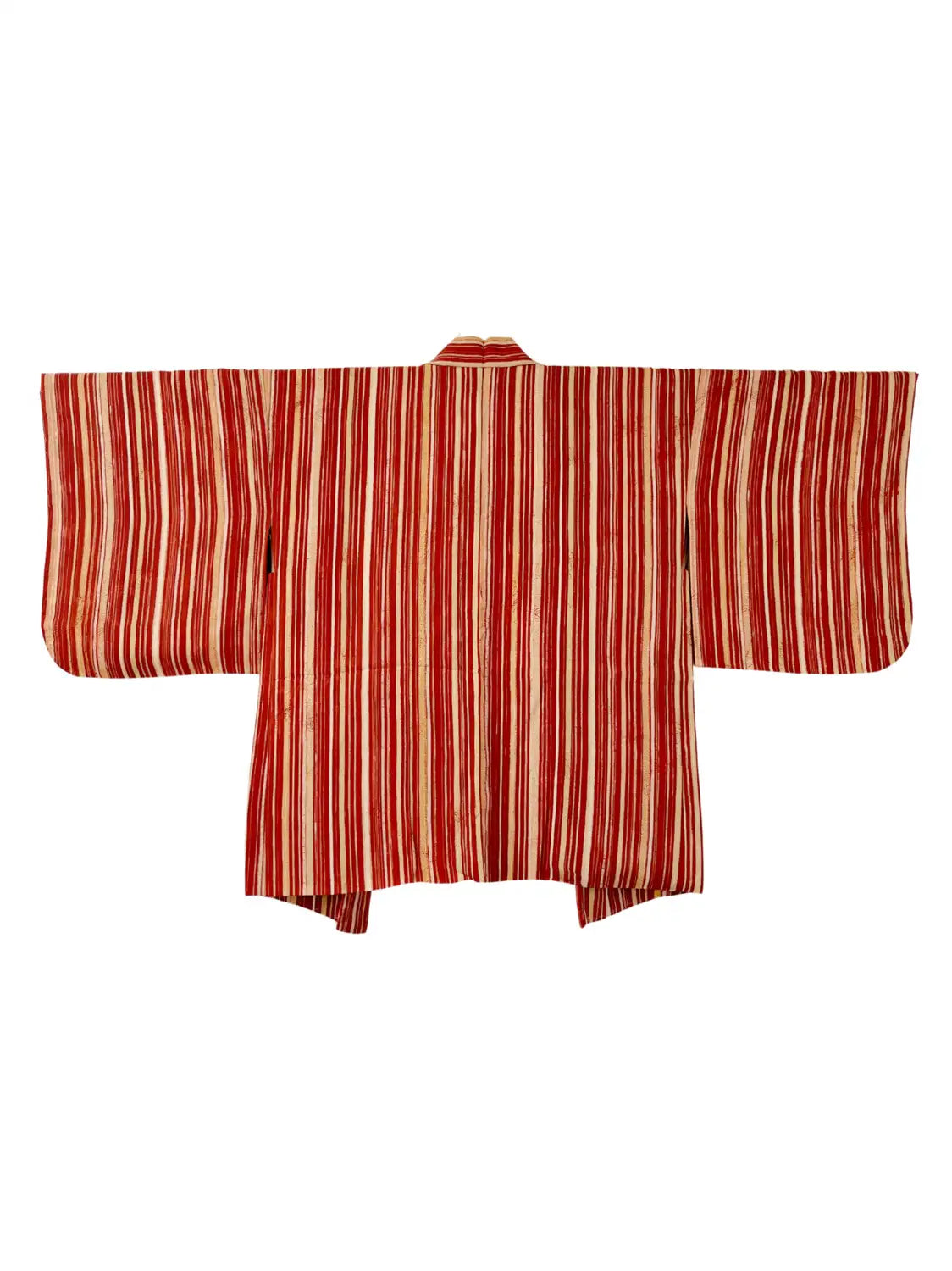 Vintage Color Haori - Red Yoroke Stripe-