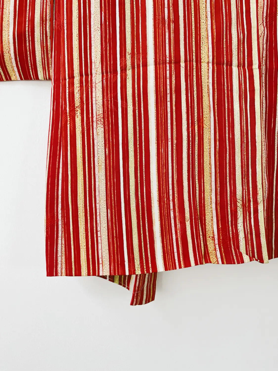 Vintage Color Haori - Red Yoroke Stripe-