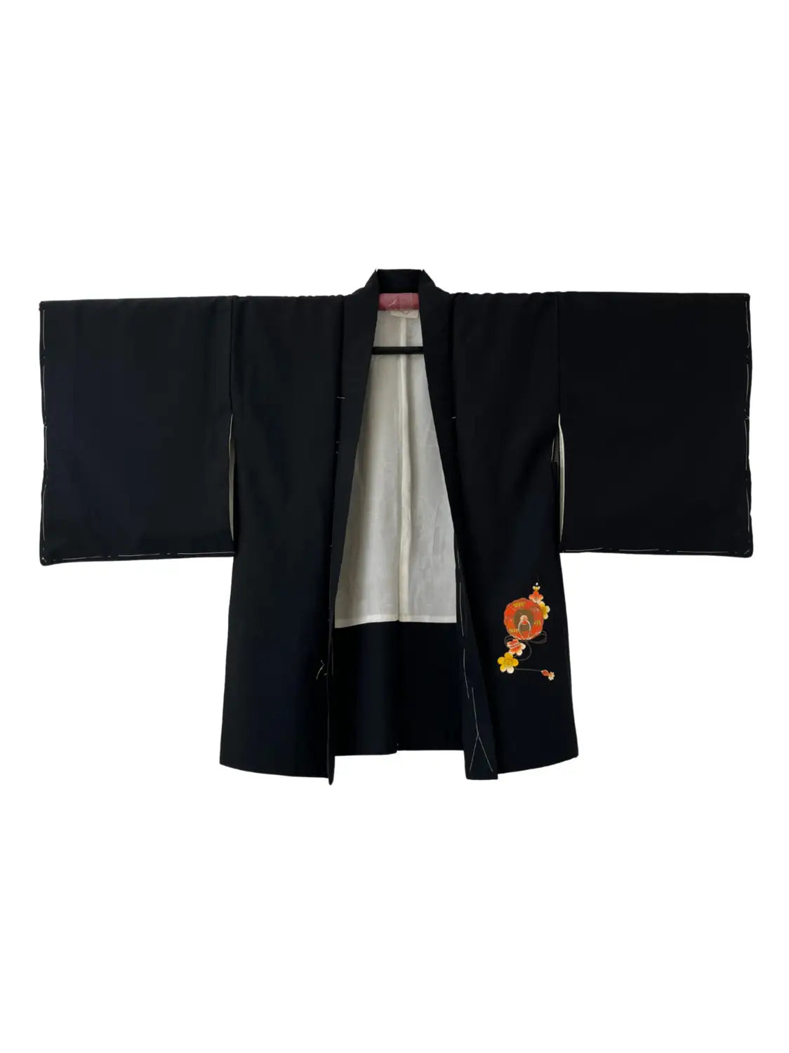 Vintage Black Haori - Flowers and Treasure -