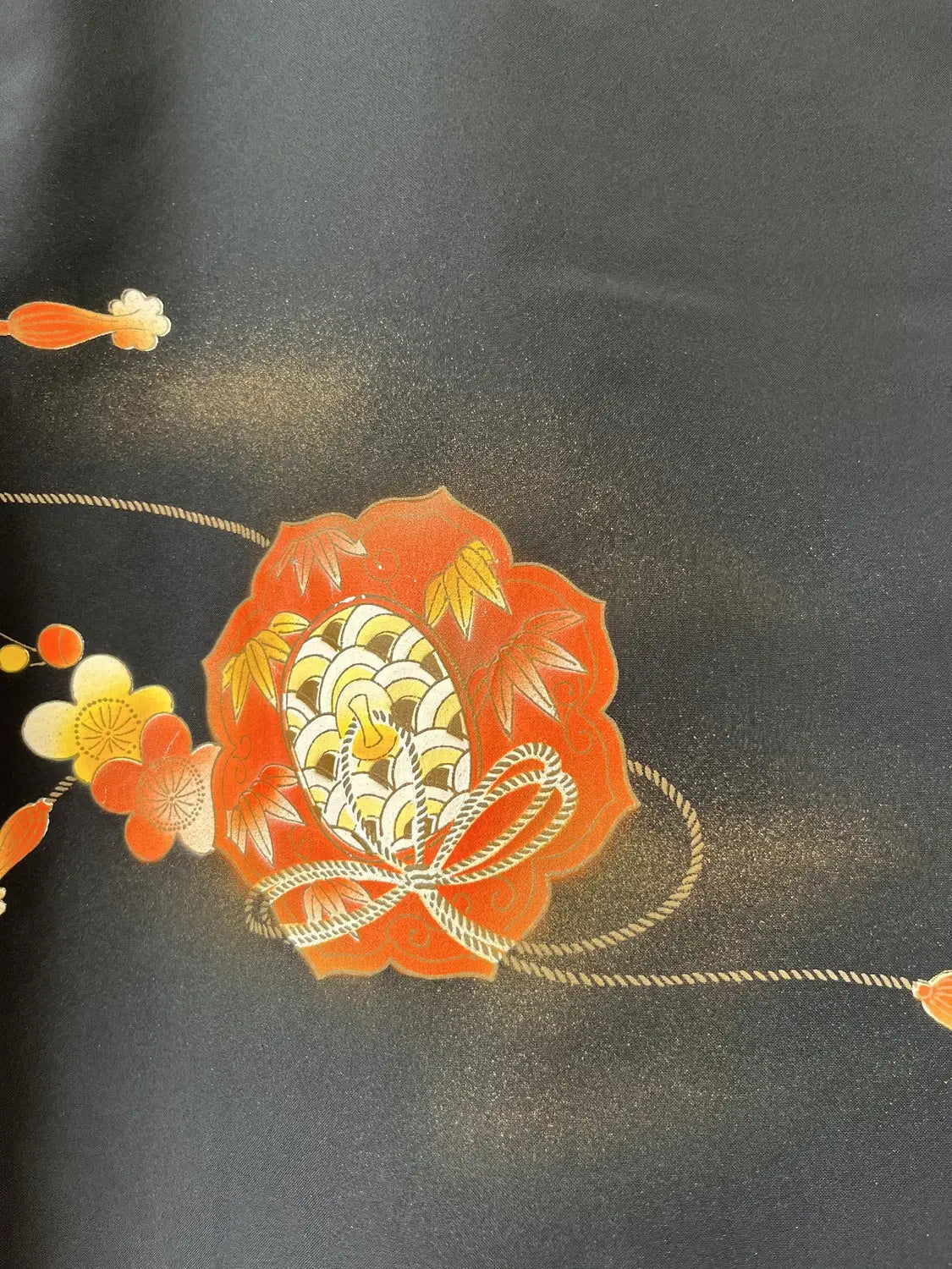 Vintage Black Haori - Flowers and Treasure -