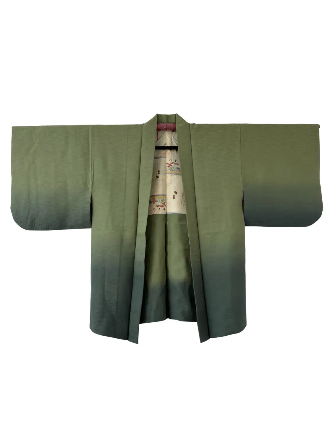 Vintage kleur Haori - Groene Samurai Processie -