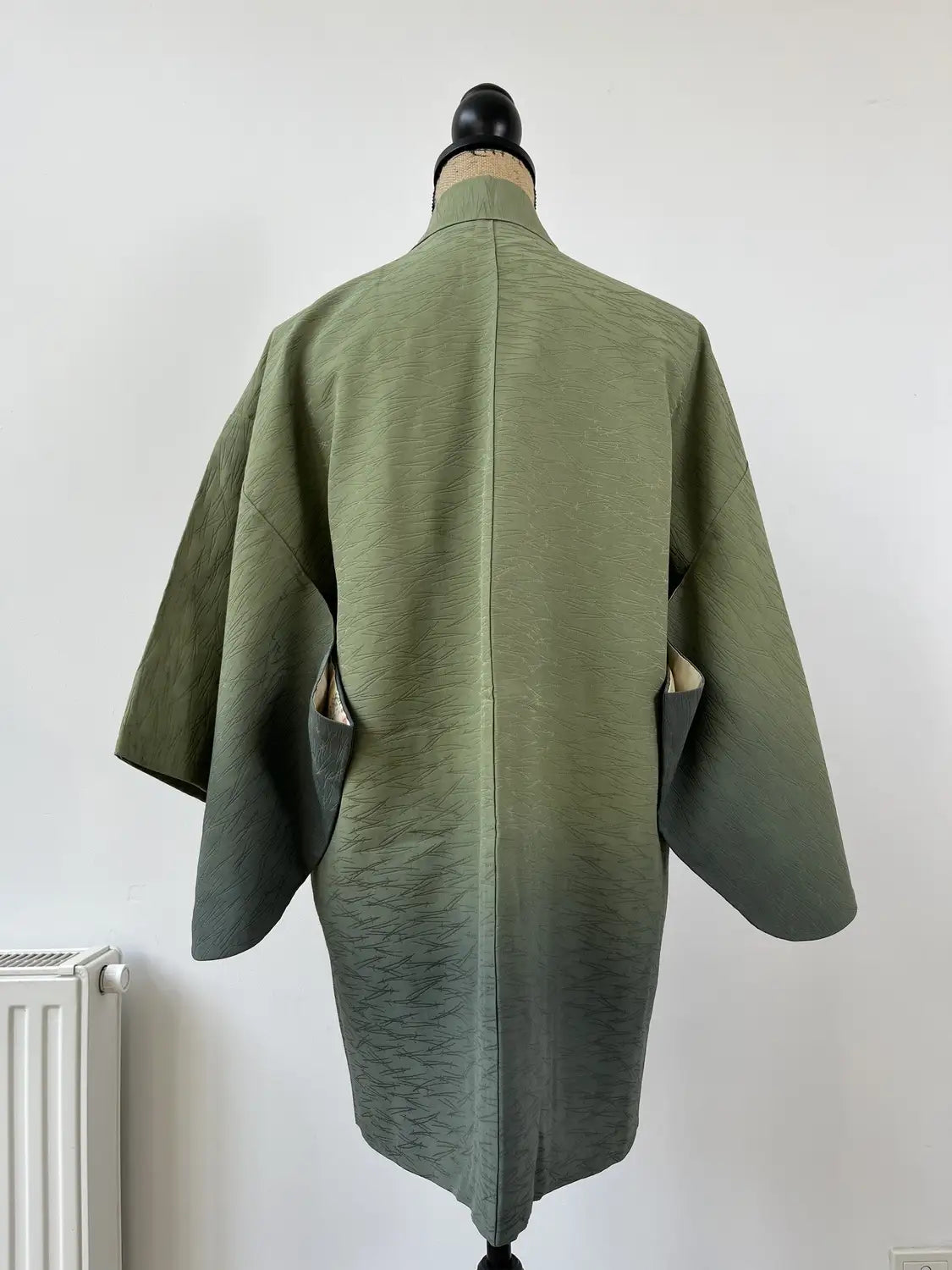 Vintage kleur Haori - Groene Samurai Processie -