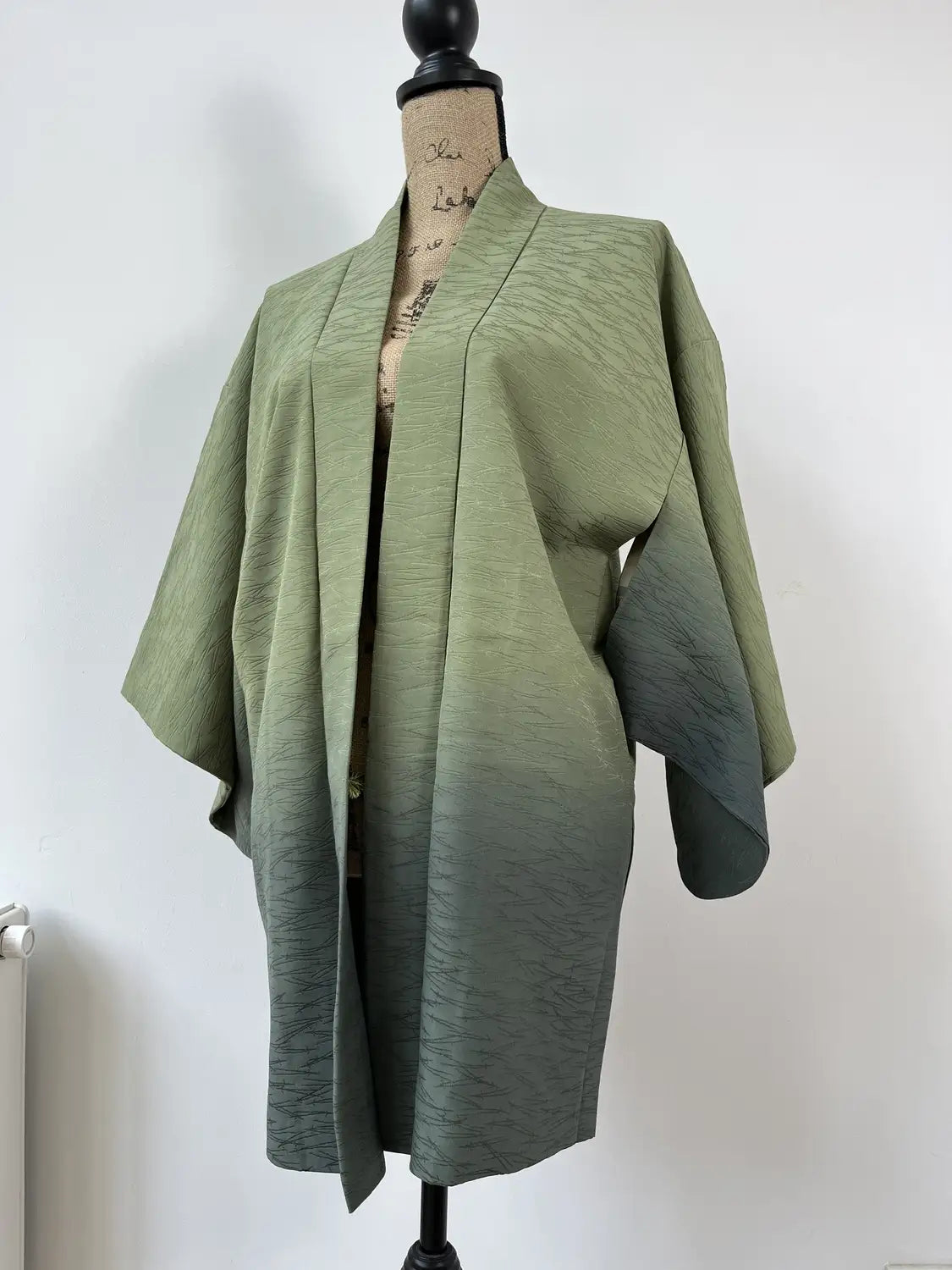 Vintage kleur Haori - Groene Samurai Processie -